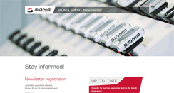 Desktop Screenshot of dealer-newsletter.sigmasport.com