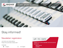 Tablet Screenshot of dealer-newsletter.sigmasport.com